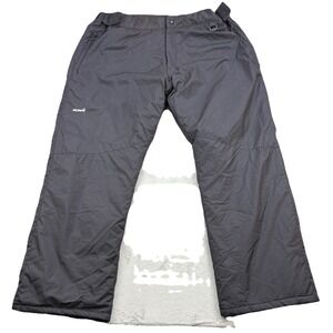 SkiGear Snowpants Mens 3XL Black Ski Snowboarding Outdoor Adujustable Waist Zip